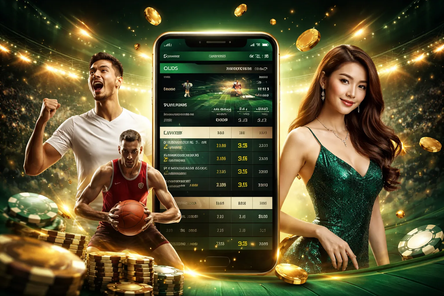 Sân cỏ với quả bóng đá và lưới, biểu tượng cá cược bóng đá k9cc